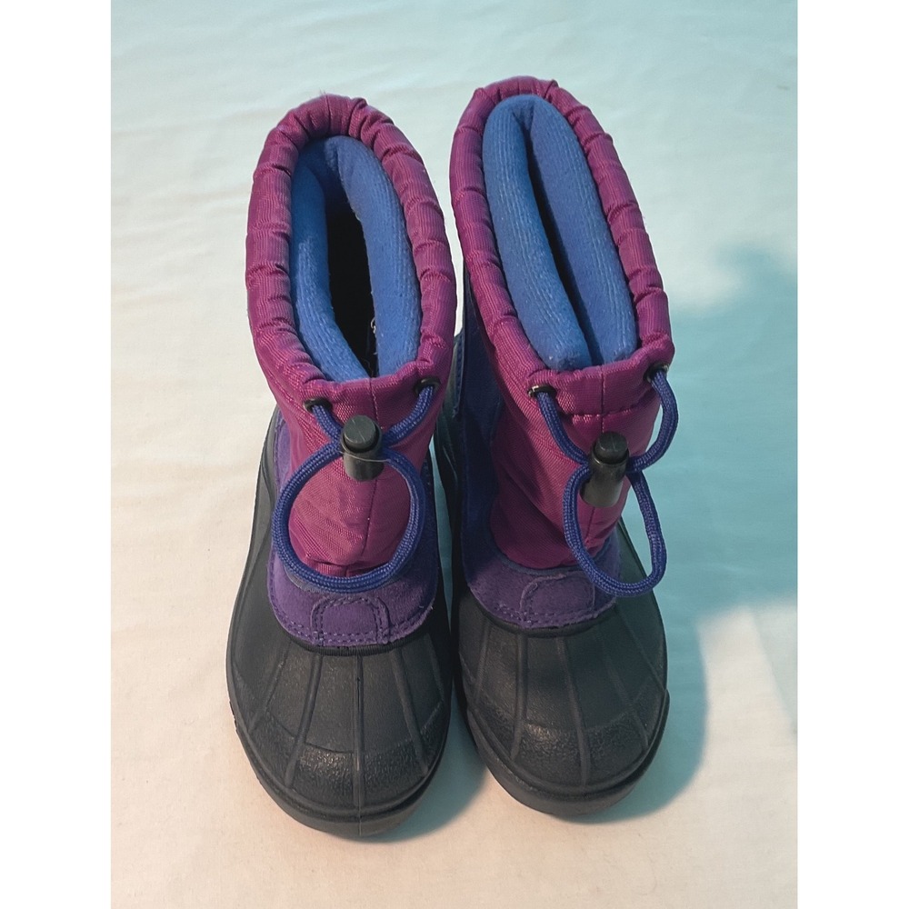 Columbia Bugabarn Jr Purple Blue Waterproof Winter Snow Boots BC1192-673 Kids 10